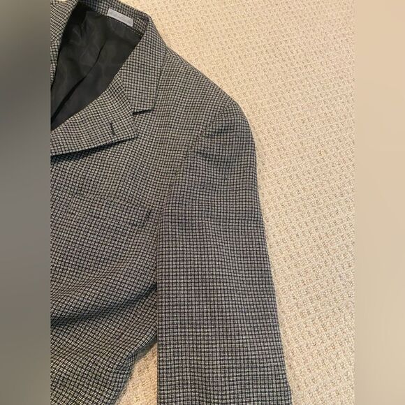 Bellisimo Men's Vintage Black/Gray Houndstooth Sports Jacket/Blazer Size 42 - Picture 10 of 15